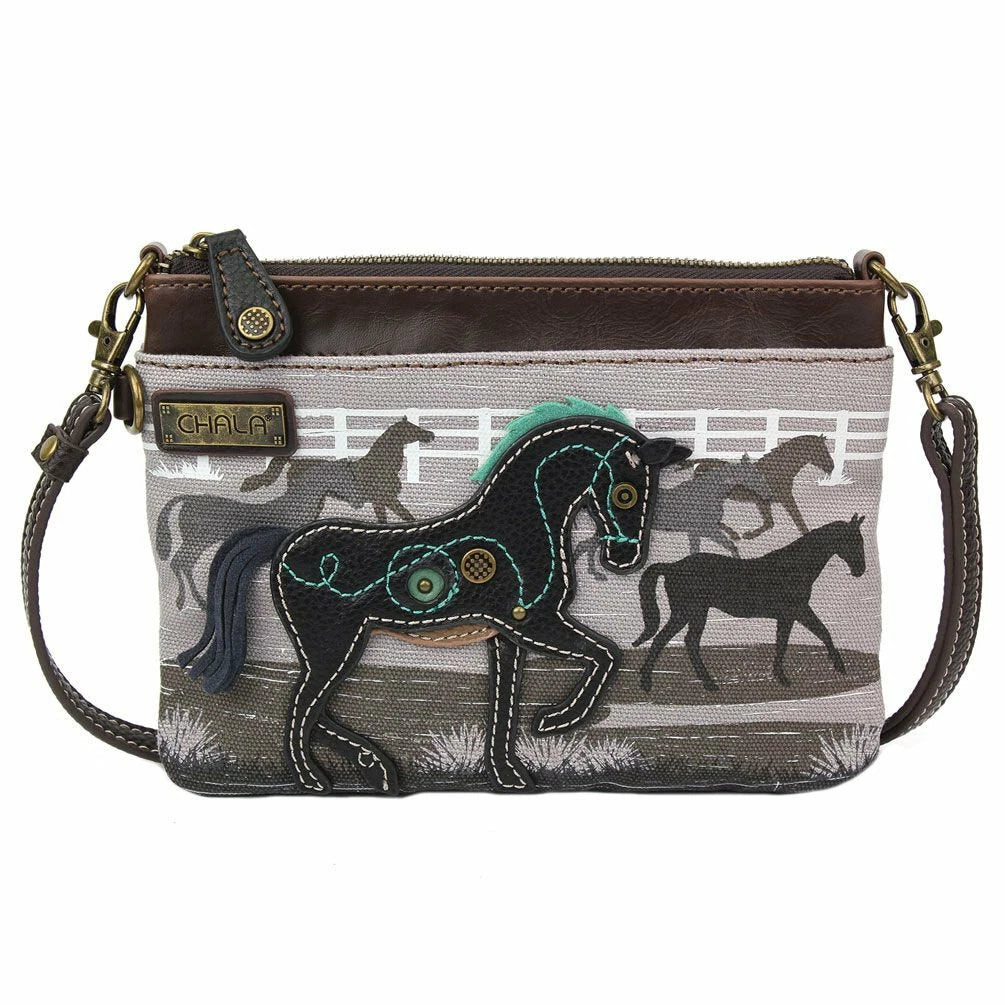 C-17 Chala Canvas Mini Crossbody - Horse