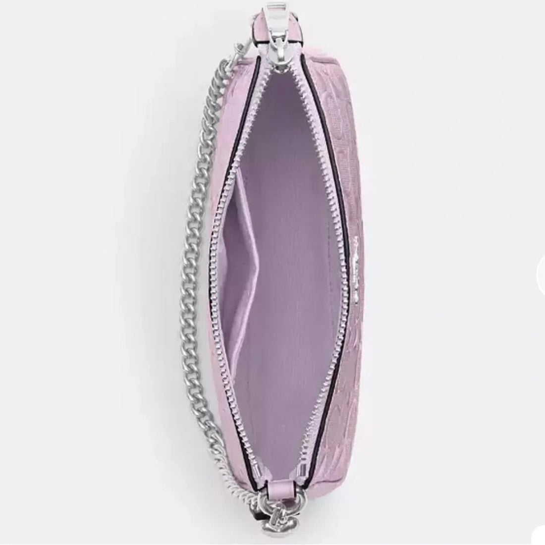 B1-10 Coach Nolita 19 #CCZ27 Light Violet Signature Patent Leather W/Heart