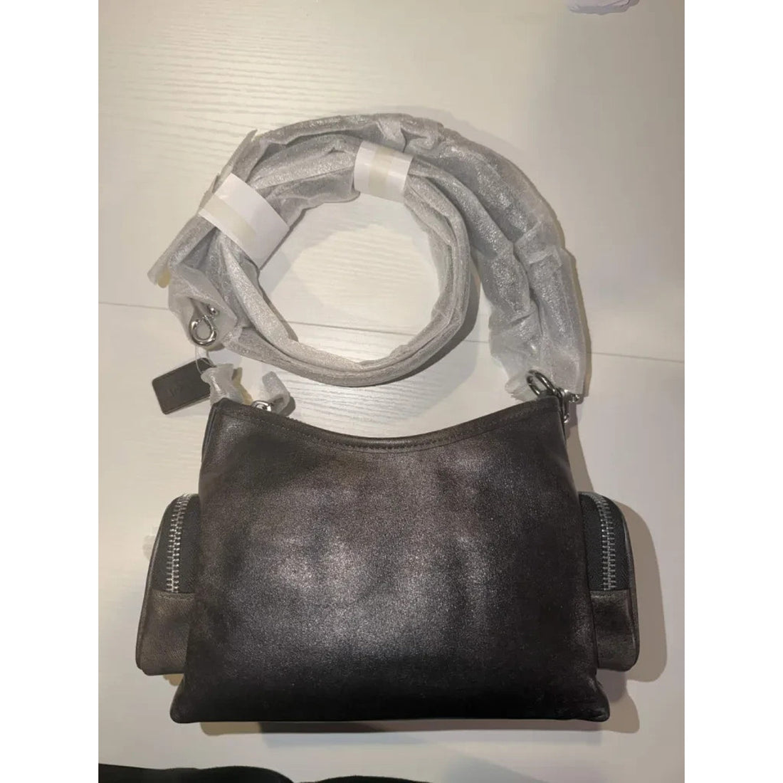 B7-011 NWT Coach Laurel Shoulder Bag 22 in Loved Leather CEU27 SVPMZ