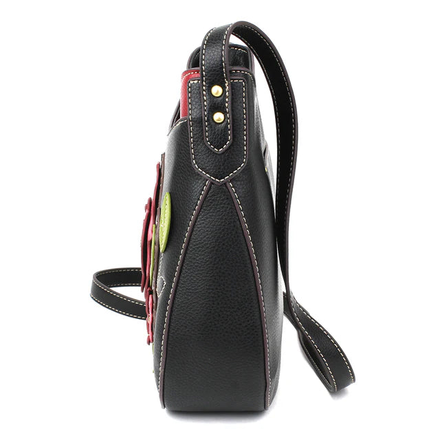 Crescent Crossbody - Red Rose