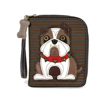 C-15 Chala Zip Around Wallet - Bulldog