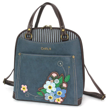 C-19 Chala Convertible Backpack Purse - Forget Me Not