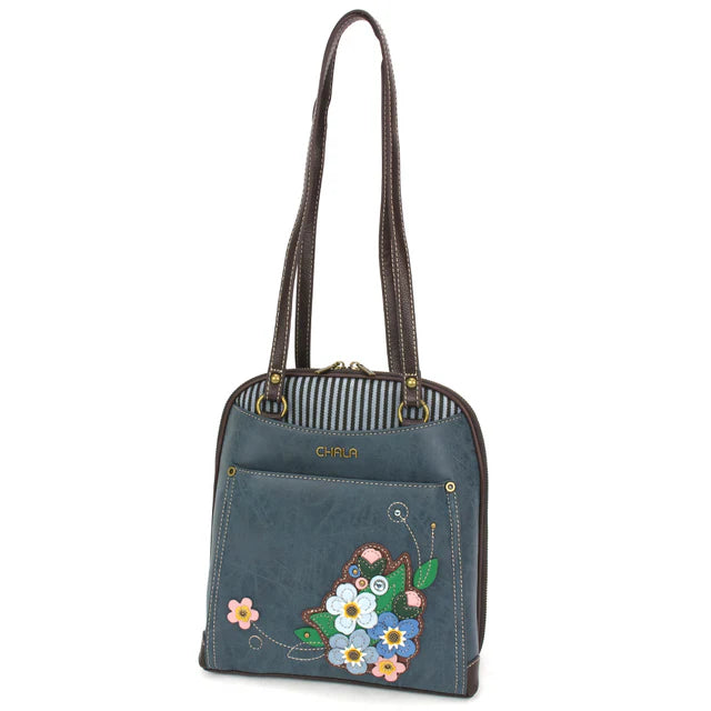 Convertible Backpack Purse - Forget Me Not