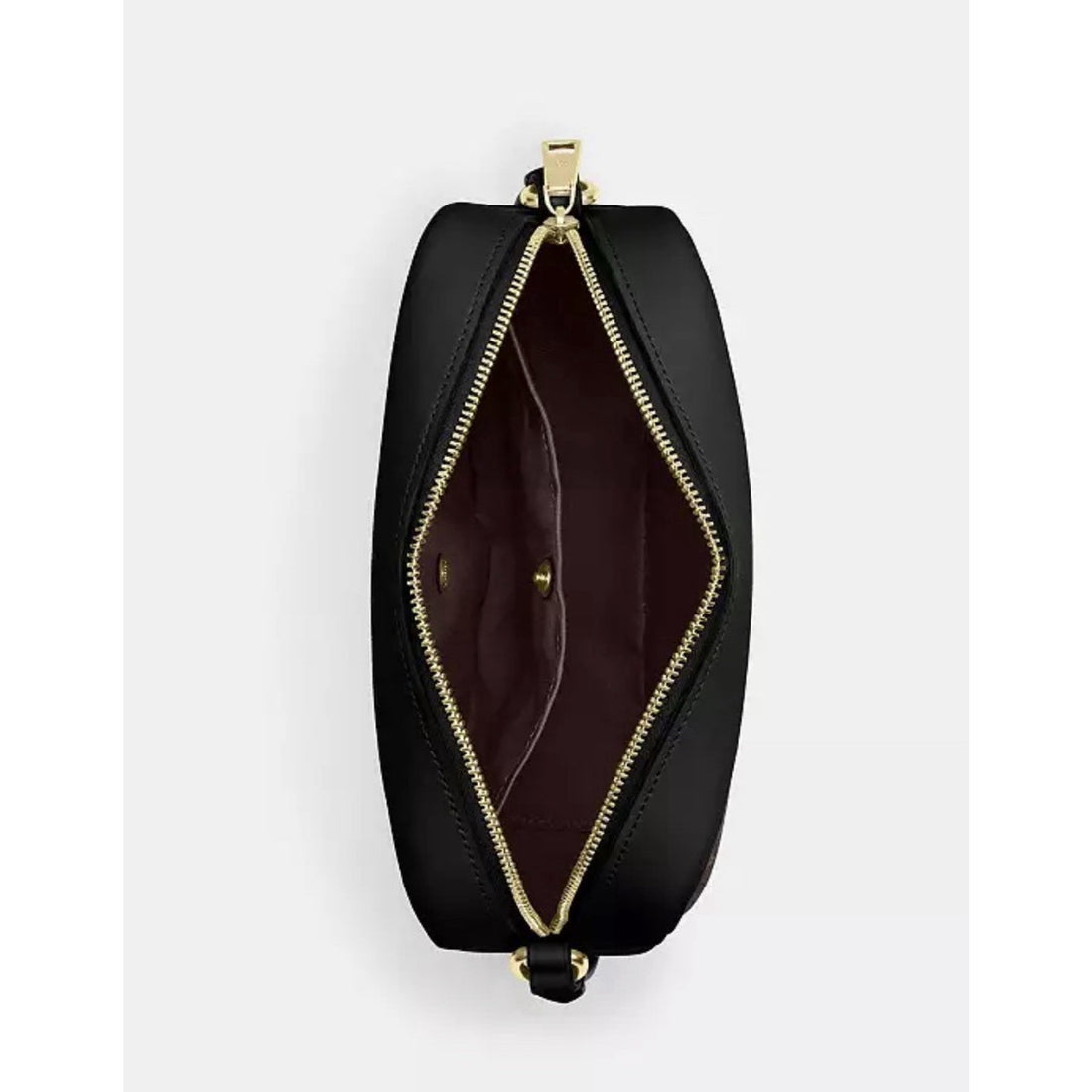 B16-004 NWT Coach Jamie Camera Bag In Signature Canvas Gold/Black Brown