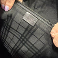 Burberrys Made in Italy leather interior tag