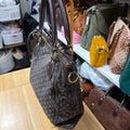 Louis Vuitton Idylle Elegie Fusain side with zipper top and strap ring