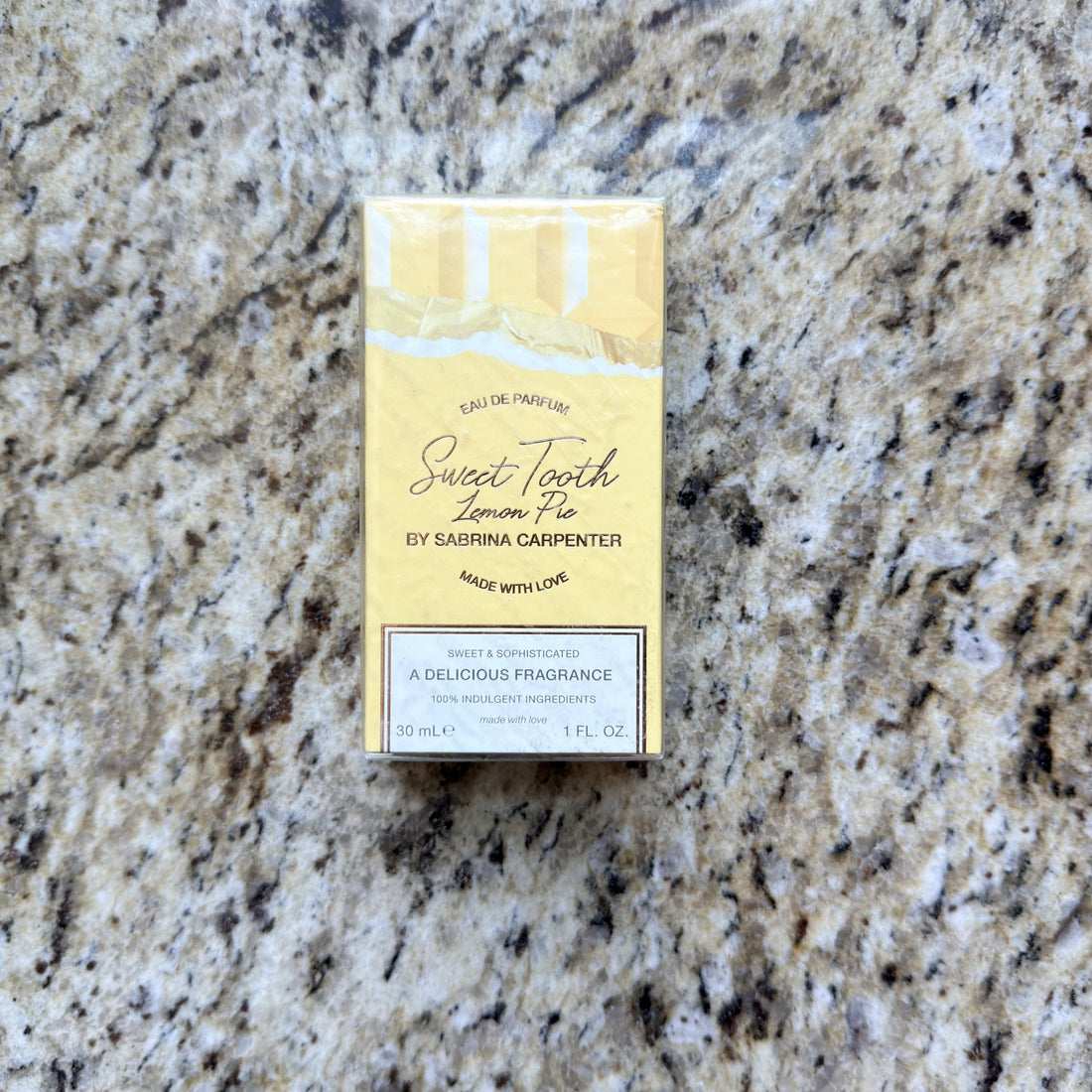 Sabrina Carpenter Sweet Tooth Lemon Pie sealed box front 30 ml