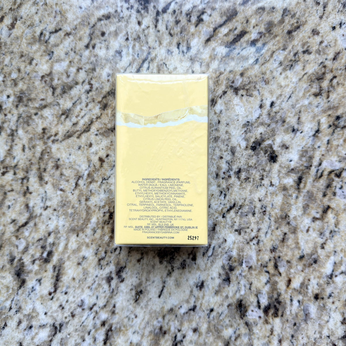 Sweet Tooth Lemon Pie box back ingredients