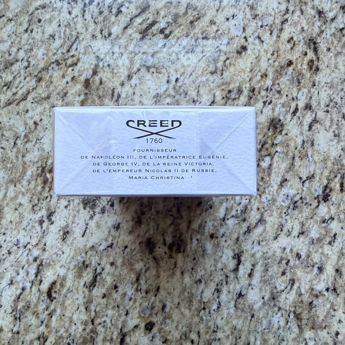Creed Silver Mountain Water box top