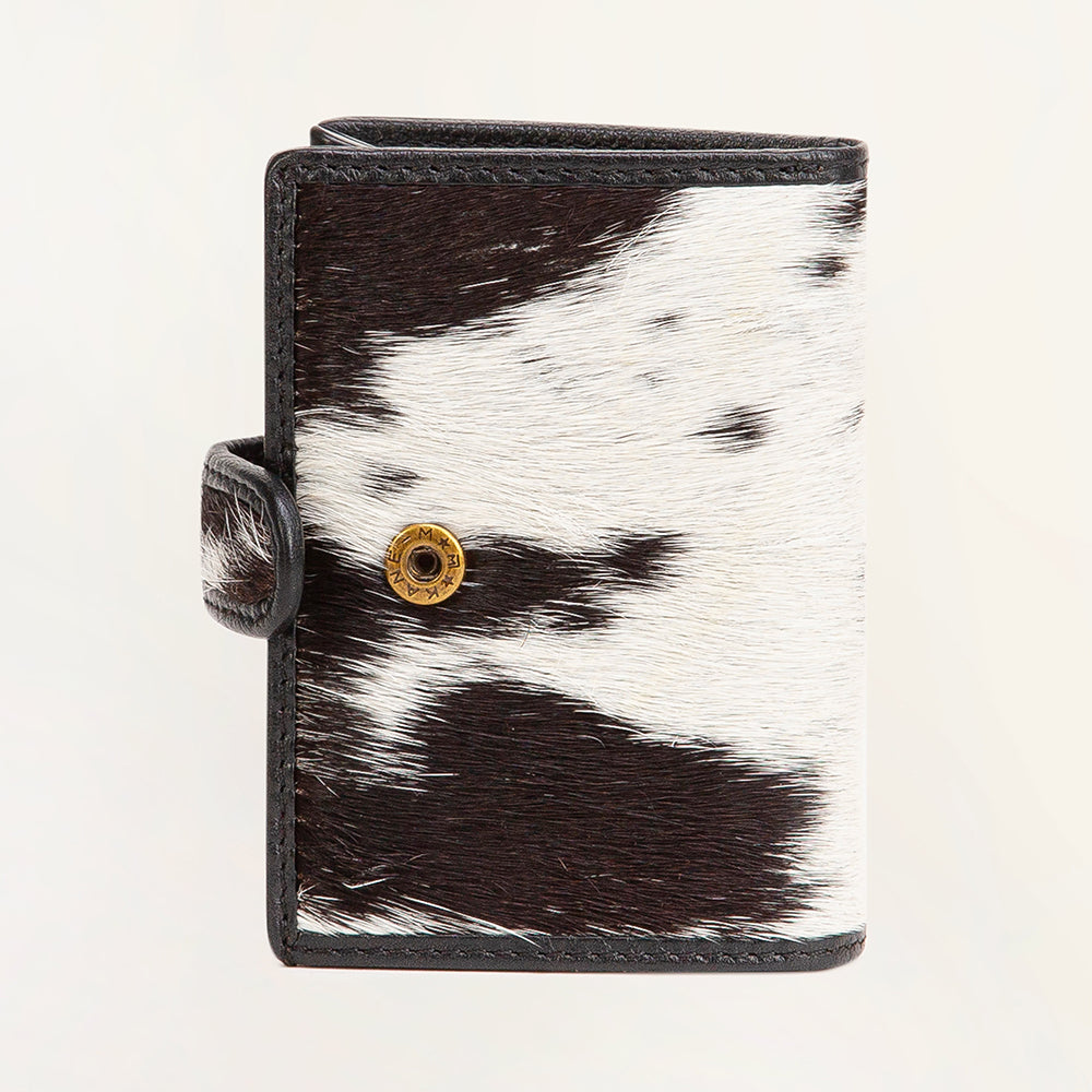 Cowhide Card Holder: Black