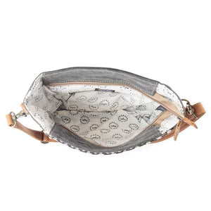 M30 Myra Handtooled Leather Crossbody Shoulder Bag
