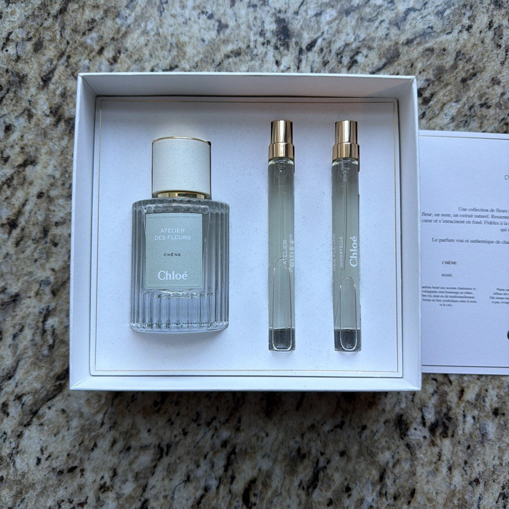 Chloé Chêne 50ml and two travel sprays in box