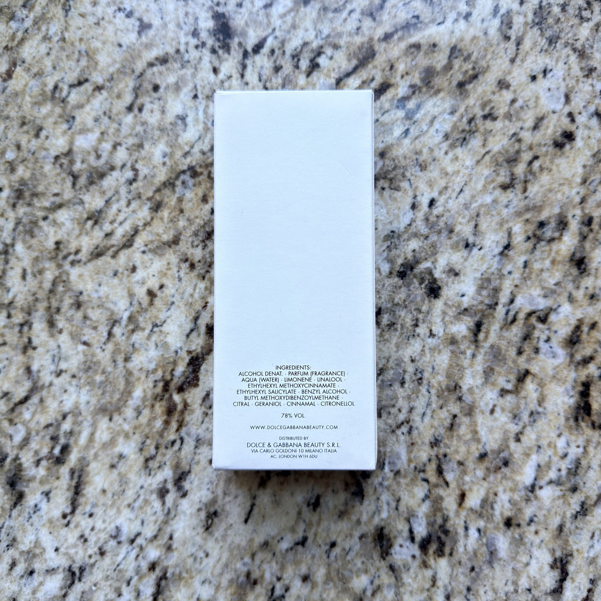 Tester box back with ingredients