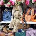 Coach bear charm side with tags