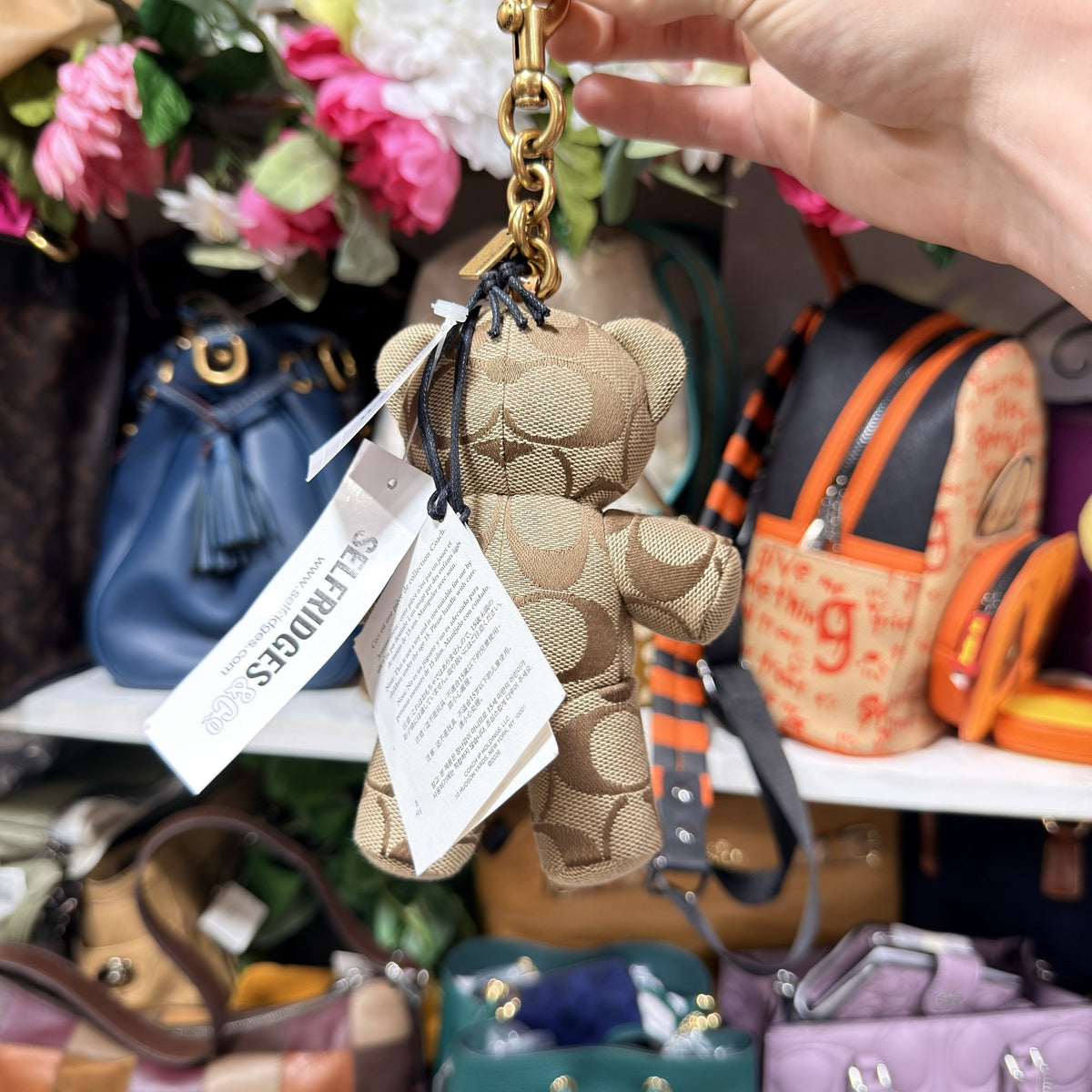 Coach bear charm back with tags