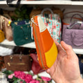 Coach Halloween Candy Corn Zip Coin Card Case 5736 side view
