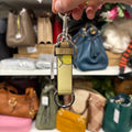Coach Trigger Snap Bag Charm Key Fob Lemon Print CAO47 back