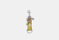 Coach Trigger Snap Bag Charm Key Fob Lemon Print CAO47 official photo