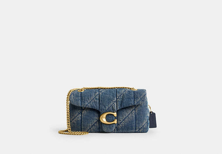 Coach Tabby Shoulder Bag 26 quilted denim CCX38 stock photo