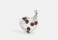 Coach Heart Bag Charm Cherry Print CDB55 stock photo