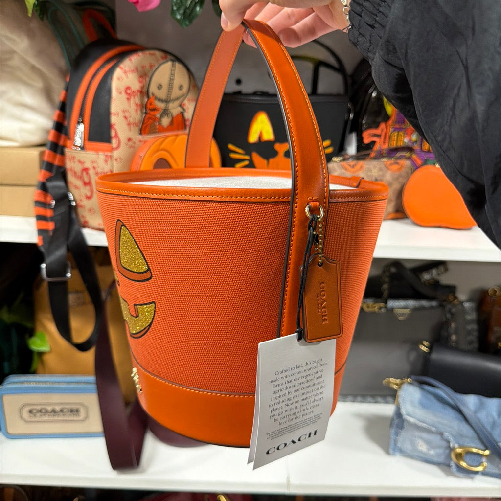 Actual item side with Coach hangtag