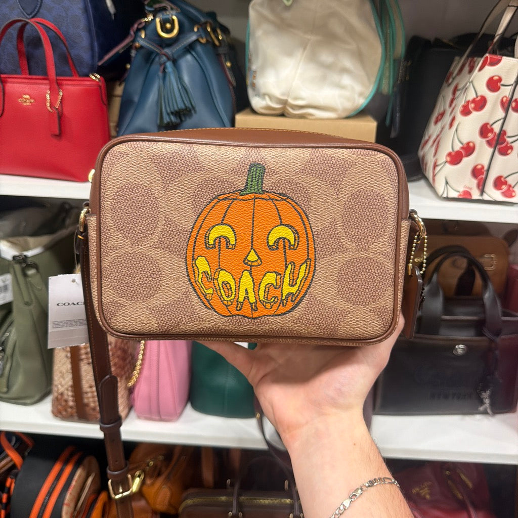 Coach Jamie Camera Bag Halloween Pumpkin CCK86 front