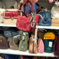 Coach Mini Nolita Bag Charm CDB23 Silver True Red side