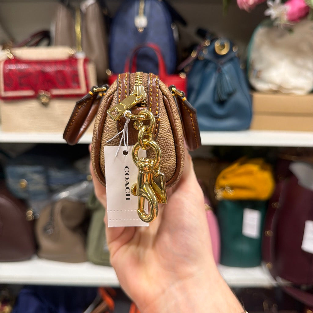 Coach Mini Rowan Bag Charm CX068 side tag and clip