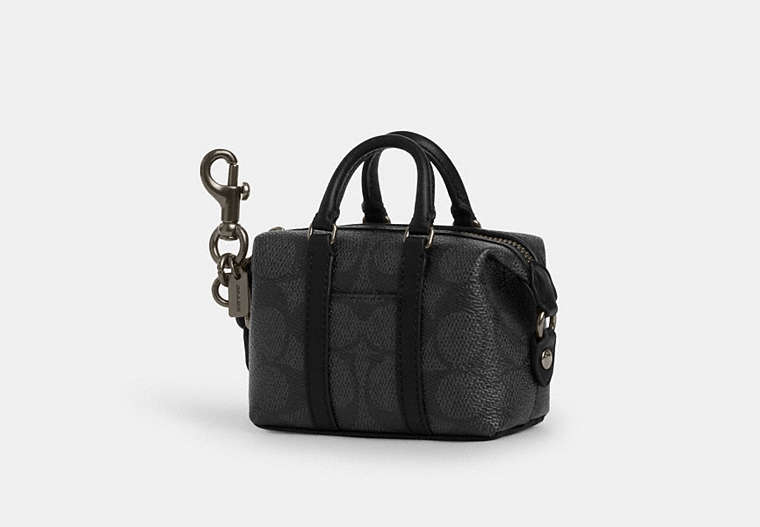Coach Mini Trekker CBK63 Gunmetal Charcoal Black stock photo