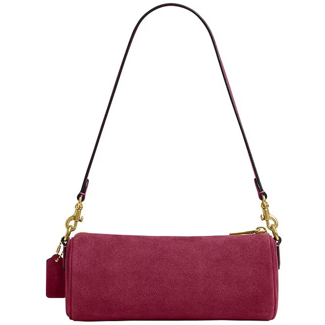 B5-010 Coach Suede Barrel Bag CDY81 Dark Fuchsia