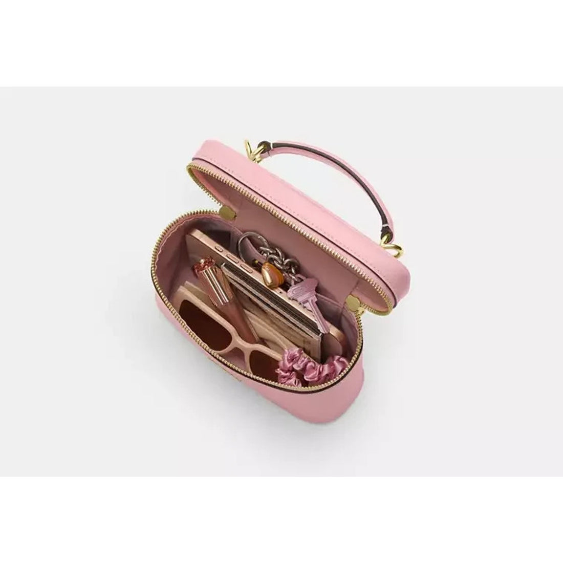 B5-014 Coach Rainer Crossbody Bag 18 In Leather/Gold/Soft Pink CEO24 NWT