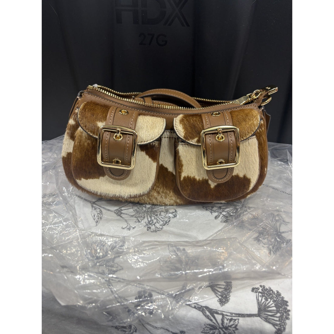 B16-010-Coach Ashton Shoulder Bag Multi Cow