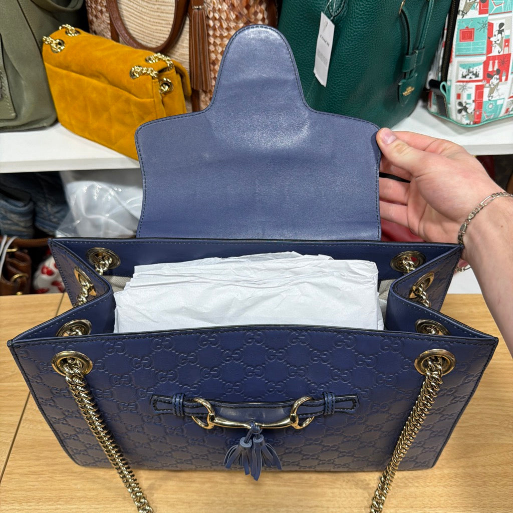 Gucci Emily Large bag with flap open