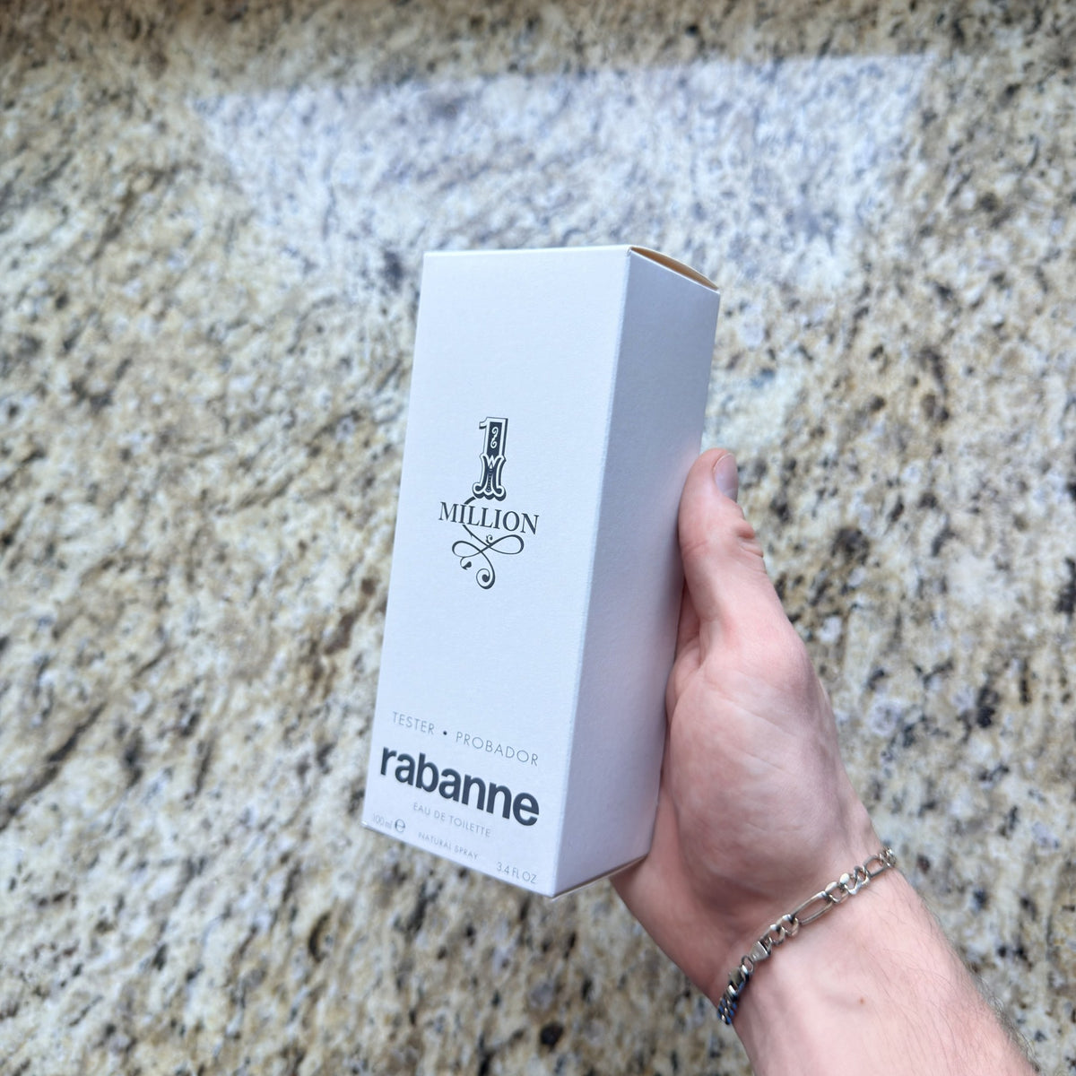 Rabanne 1 Million tester box angle