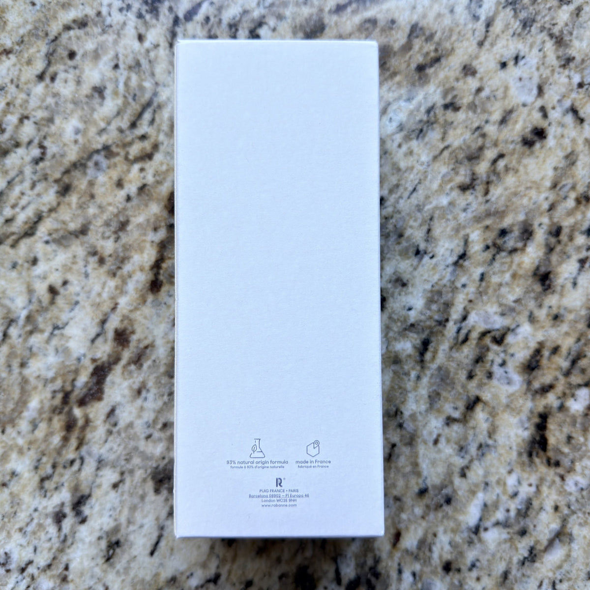 Rabanne 1 Million tester box back