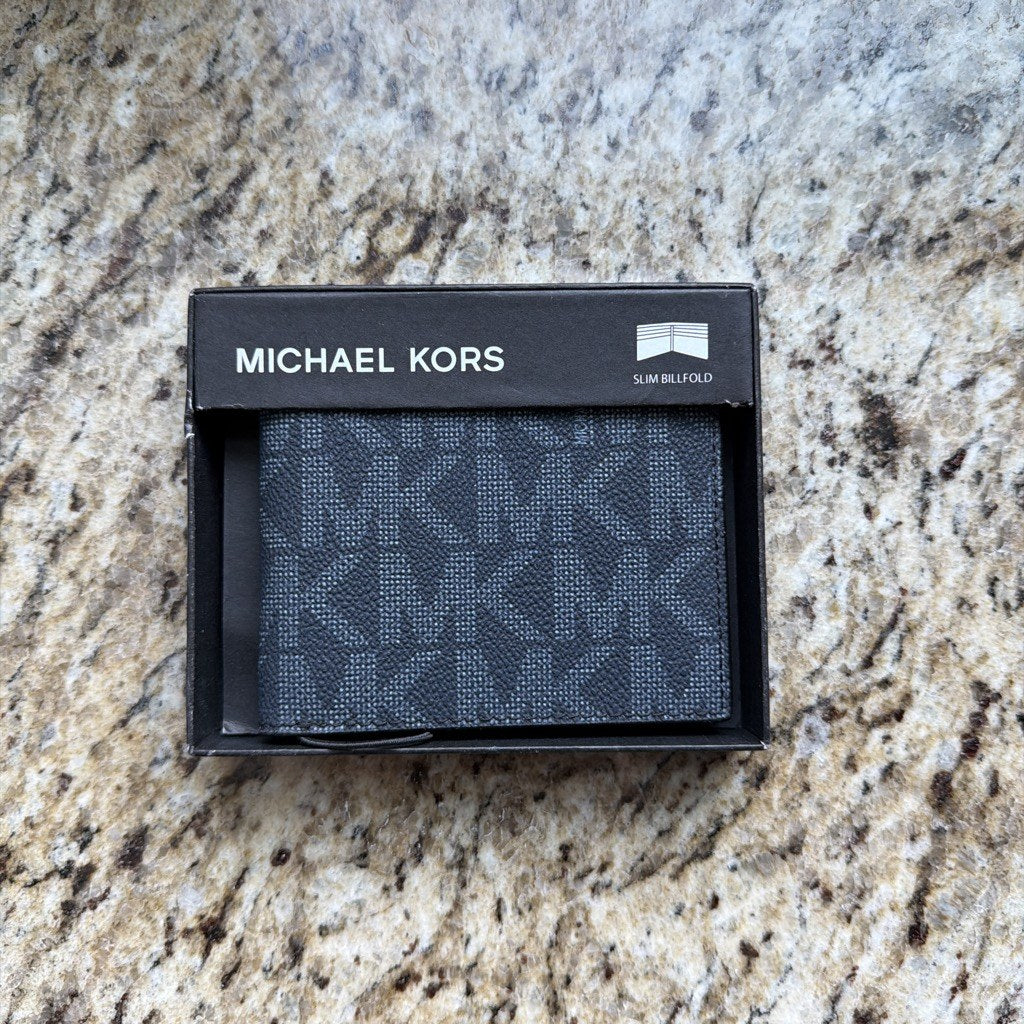 Michael Kors Jet Set slim billfold admiral pale blue in gift box