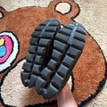 Outsoles showing tread condition