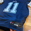 Nike jersey hem jock tag close up Cowboys Parsons