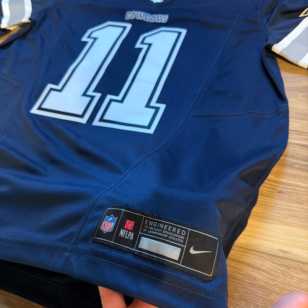 Nike jersey hem jock tag close up Cowboys Parsons