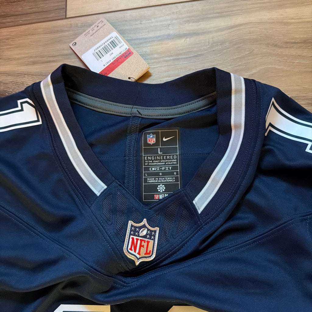 Nike jersey neck label and hangtag size large Cowboys Parsons