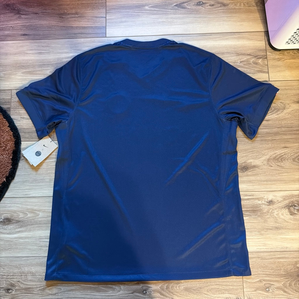 Nike PSG 2025/26 Stadium Home jersey back view navy