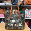 Coach Relay Tote camo Coach New York front