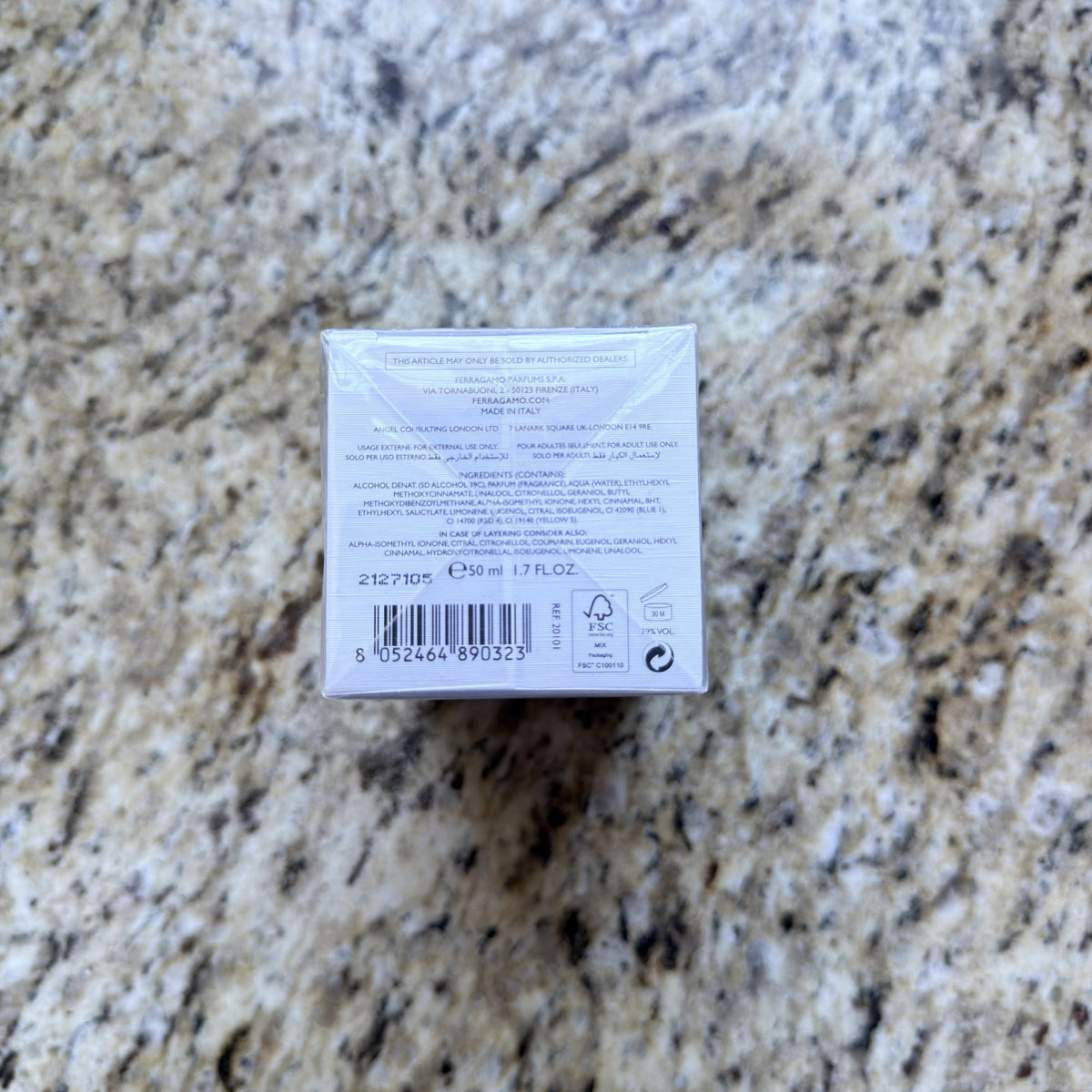 Giungle di Seta box bottom barcode