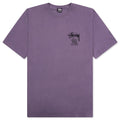 Stussy Classic Gear Pigment Dyed Tee Grape stock photo