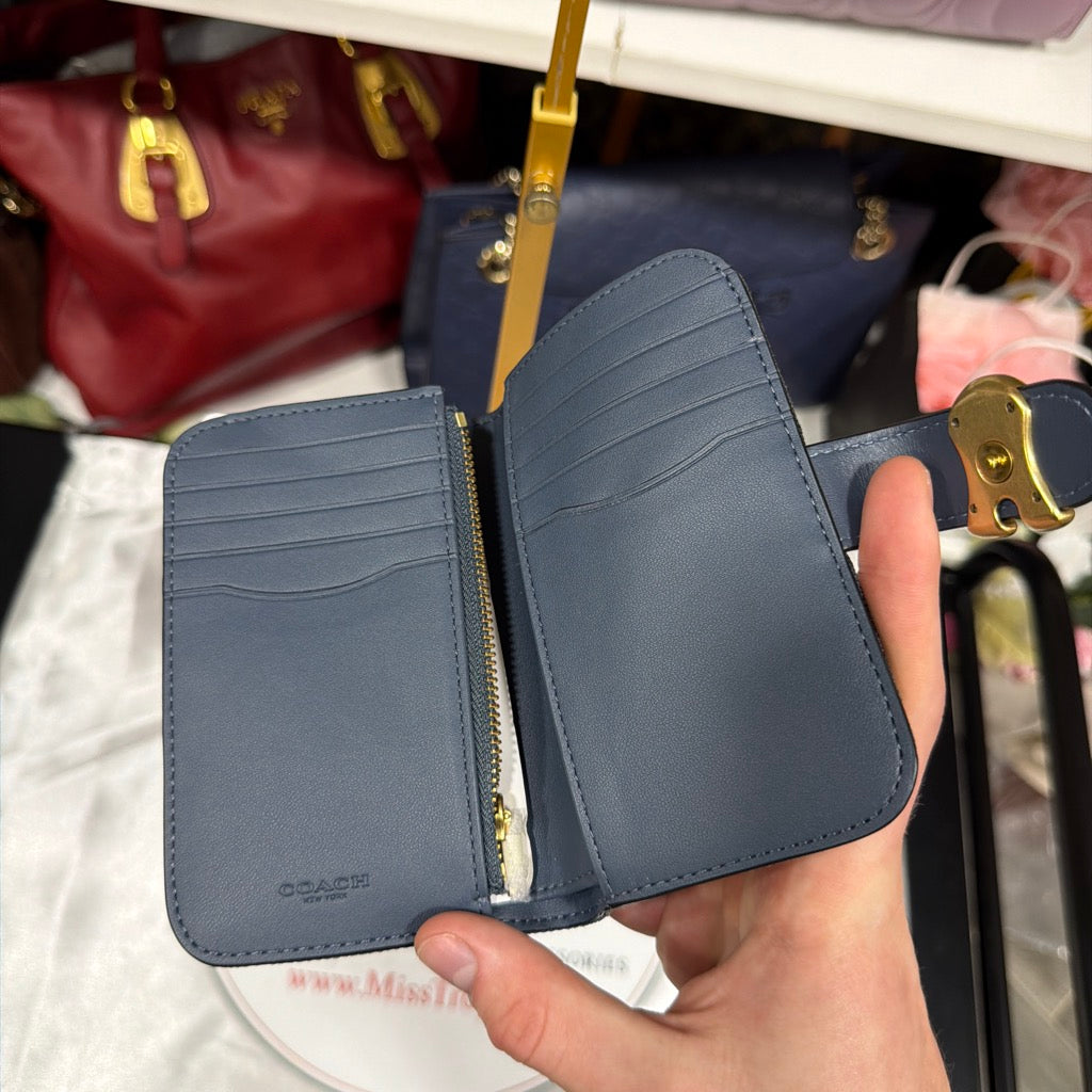 Coach Tabby wallet interior card slots and zip pocket